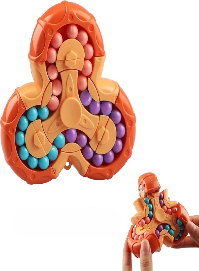 Kiditos Magic Bean Rotating Cube - Double-Sided Finger Puzzle Toy, 3D IQ Game, Decompression Toy for Kids & Adults | Educational Gift for Focus & Stress Relief - Image 1